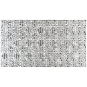 Tapete Corttex Atlanta 60x100cm Antiderrapante Tijolinho Cinza