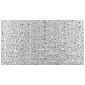 Tapete Corttex Atlanta 60x100cm Antiderrapante Geométrico 1 Cinza