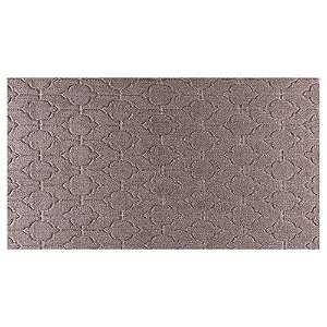 Tapete Corttex Atlanta 60x100cm Antiderrapante Geométrico 1 Marrom
