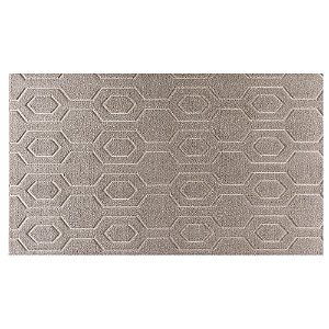 Tapete Corttex Atlanta 60x100cm Antiderrapante Geométrico 2 Marrom