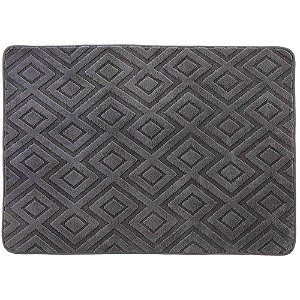 Tapete Corttex Tóquio 200x240cm Antiderrapante Geométrico Grafite