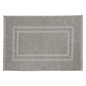 Tapete Piso para Banheiro Corttex Grécia 50x70cm Cinza