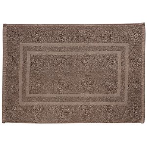 Tapete Piso para Banheiro Corttex Grécia 50x70cm Taúpe