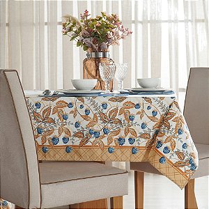 Toalha de Mesa Quadrada 4 Lugares Hiper Têxtil Facile Amora