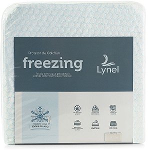 Protetor de Colchão Impermeável Solteiro Freezing Jacquard Lynel