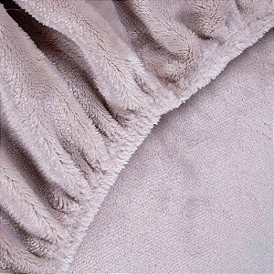 Lençol de Plush King Size Hedrons Inove Cevada