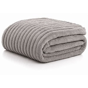 Cobertor Casal Corttex London 180x220cm Cinza