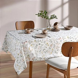 Toalha de Mesa Retangular 6 Lugares Dohler Clean Athenas 1.40 x 2.10Mts Florência