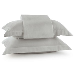 Jogo de Cama King Size Lynel 200 Fios 3 Peças Althea Prata Vertex