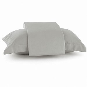 Jogo de Cama Solteiro Lynel 200 Fios 2 Peças Althea Prata Vertex