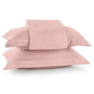 Jogo de Cama Casal Lynel 200 Fios 3 Peças Althea Rosa Kathy