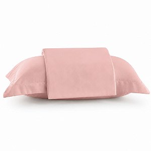 Jogo de Cama Solteiro Lynel 200 Fios 2 Peças Althea Rosa Kathy