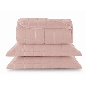 Kit Cobreleito Queen Size Lynel 3 Peças Sofistic Areia Maya