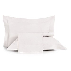 Jogo de Cama Queen Size Altenburg 200 Fios 4 Peças Algodão Lux Branco