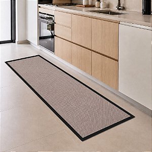 Tapete Passadeira Jolitex Piquet Antiderrapante 50x180cm Marrom