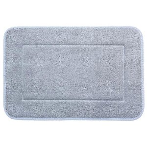Tapete para Banheiro Coralis Jolitex Antiderrapante Macio 50x70cm Cinza
