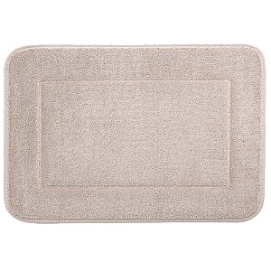 Tapete para Banheiro Coralis Jolitex Antiderrapante Macio 50x70cm Bege