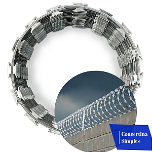 15 Metros De Cerca Concetina 30 Cm Com Kit Completo Instalação