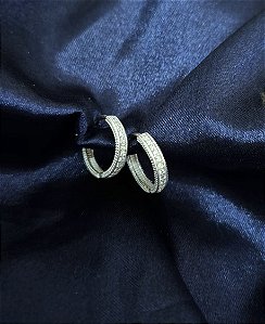 Brinco de Prata Cravejado