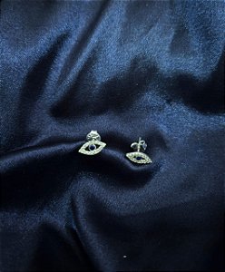 Brinco Olho Grego Cravejado