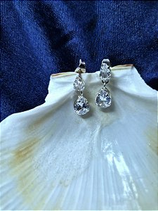 Brinco Gota Cristal
