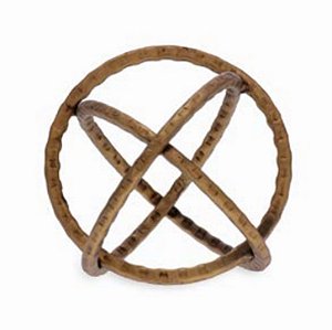 Escultura em metal esfera infinita G