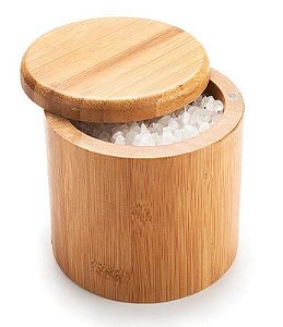 Saleiro em Bambu com tampa Ecokitchen