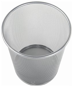 Lixeira Metal Aramada Prata