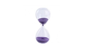 Ampulheta Decorativa de Vidro e Areia 15 min