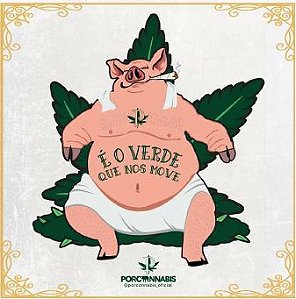 Kit 10 Adesivos Porconnabis