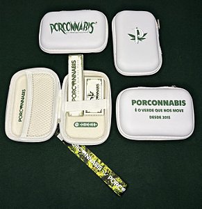 Case Porconnabis com cuia, slick, seda, piteira de papel e chaveiro