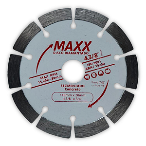 Disco Diamantado Segmentado - 110x20mm
