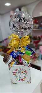 Cesta de Aniversário "Hoje é o Seu Dia" com Balão