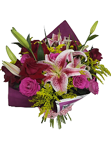 Buquê de Lírios e Rosas