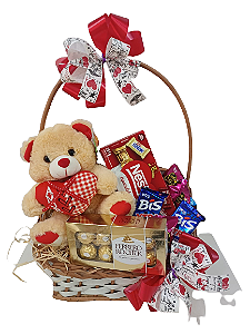 Cesta de Chocolates Romântica