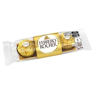 Bombom Ferrero Rocher 37,5g 3 Unidades