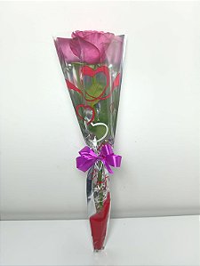 1 (uma) Rosa Pink - Presente
