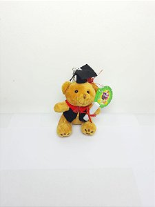 Urso Formando da Alegria Marrom 11 cm de Pelucia CH-100-57
