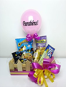 Cesta de Aniversário Pink – Comemorativa Premium