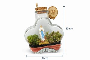 Vasos Plantados | Terrários - Terrário Nossa Senhora em Vidro Decorativo 10cm (dez centímetros)