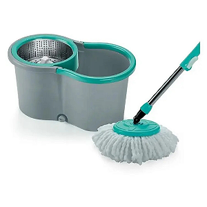 Esfregão Mop Giratório 360° com Balde de 13 Litros