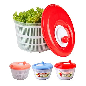 Seca Saladas Centrífuga Secador de Folhas Verduras Grande 4,5 L - Praticidade e Eficiência na Cozinha