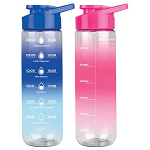 Squeeze PET 700ml Bicolor TP Reta - Praticidade e Estilo para Suas Bebidas