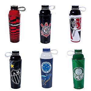 Garrafa Vip Squeeze Coqueteleira TIME 660ml Diversos Times - Plasútil