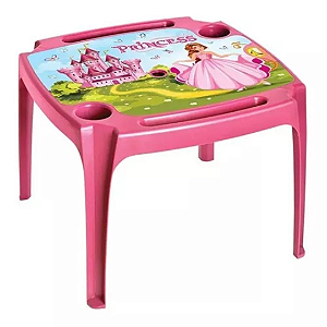 Mesinha Infantil Princesa Castelo Para Atividades Rosa - Diversão e Criatividade para as Crianças