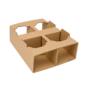 50 Porta Copos Papelão Descartáveis Para 4 Copos Delivery