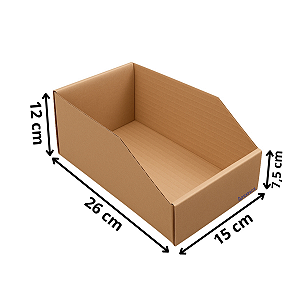 25 Caixas De Papelão Organizadora Estoque 26x15x12