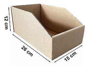 25 Caixas De Papelão Organizadora Estoque 26x15x12