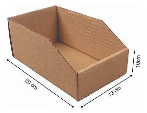 50 Caixas De Papelão Organizadora Estoque 20x13x10