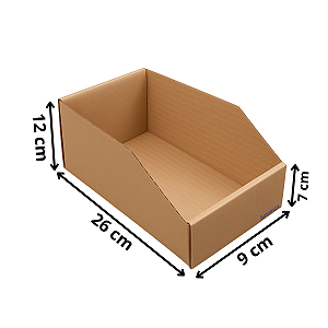 50 Caixas De Papelão Organizadora Estoque 26x9x12